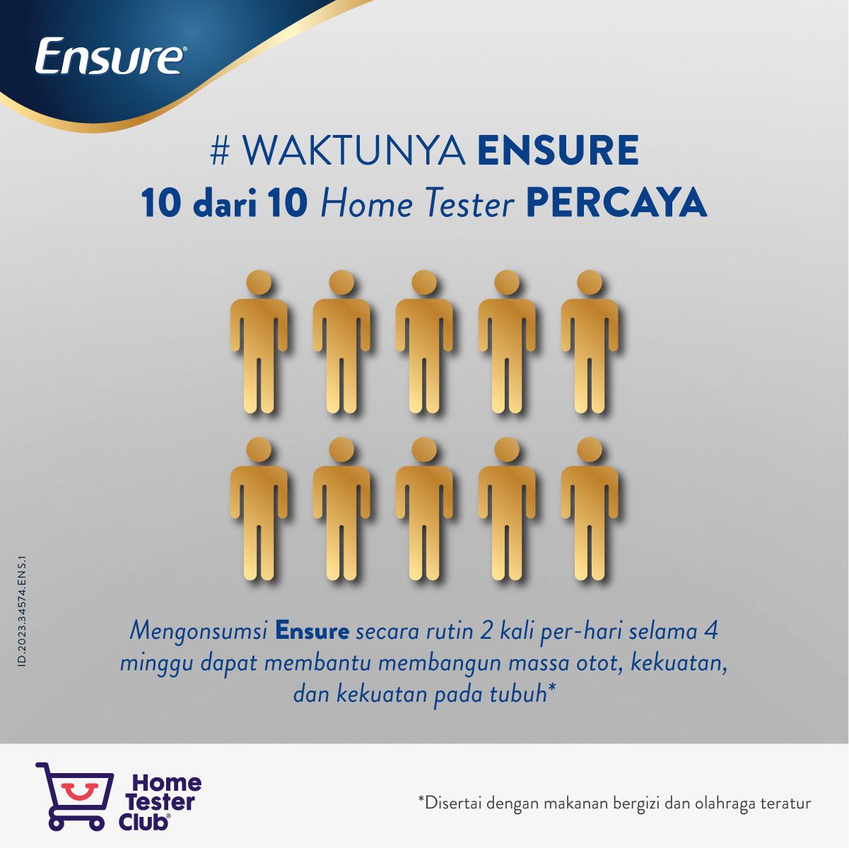 Ensure Cokelat 900 g - Susu Nutrisi Dewasa Rendah Laktosa - 2