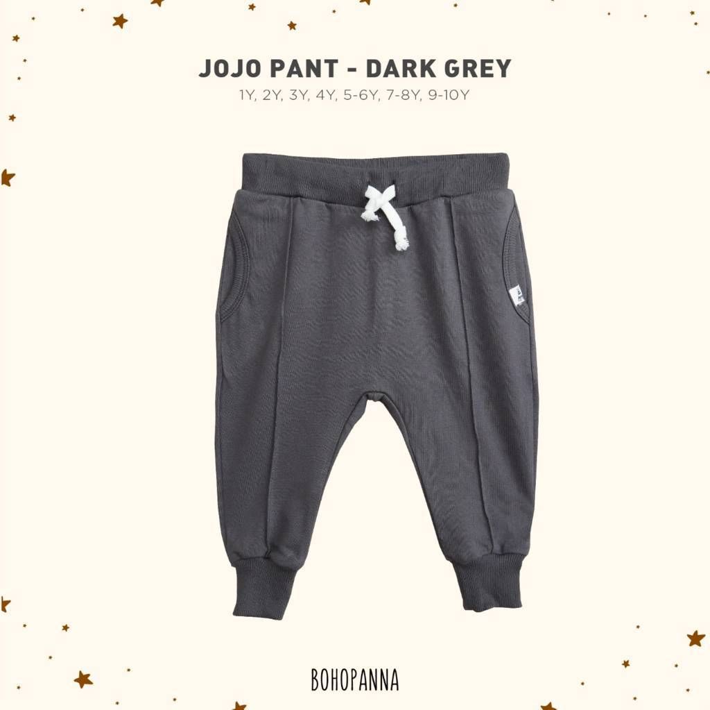 BOHOPANNA - JOJO PANT - DARK GREY 3Y - Celana Anak Laki-Laki - 1
