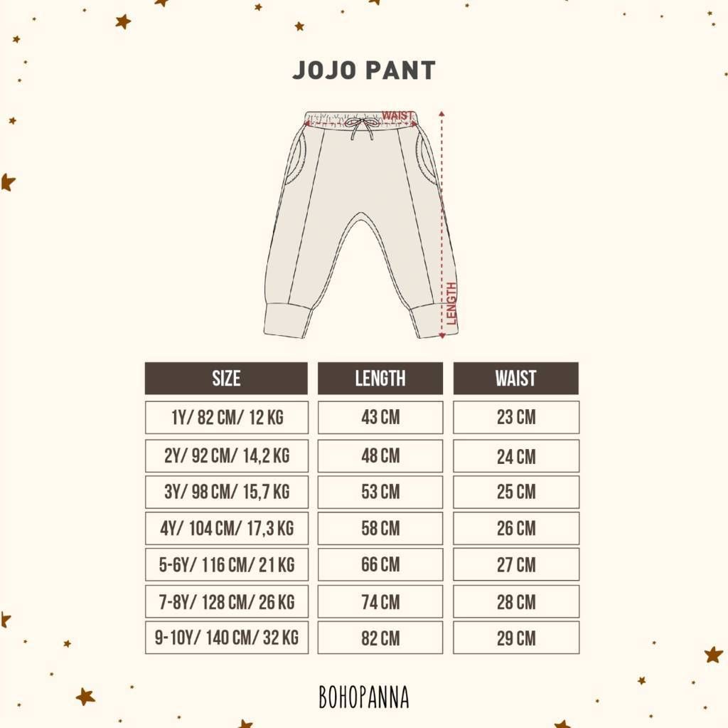 BOHOPANNA - JOJO PANT - BLACK 9-10Y - Celana Anak Laki-Laki - 3