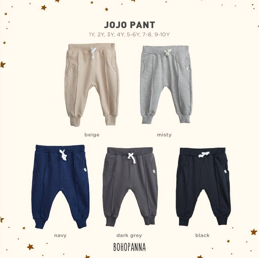 BOHOPANNA - JOJO PANT - BLACK 9-10Y - Celana Anak Laki-Laki - 2