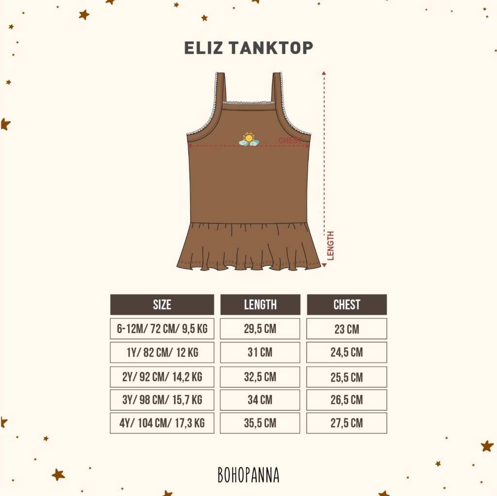 BOHOPANNA - ELIZE TANKTOP - MAGNOLIA 2Y -Atasan anak - 2