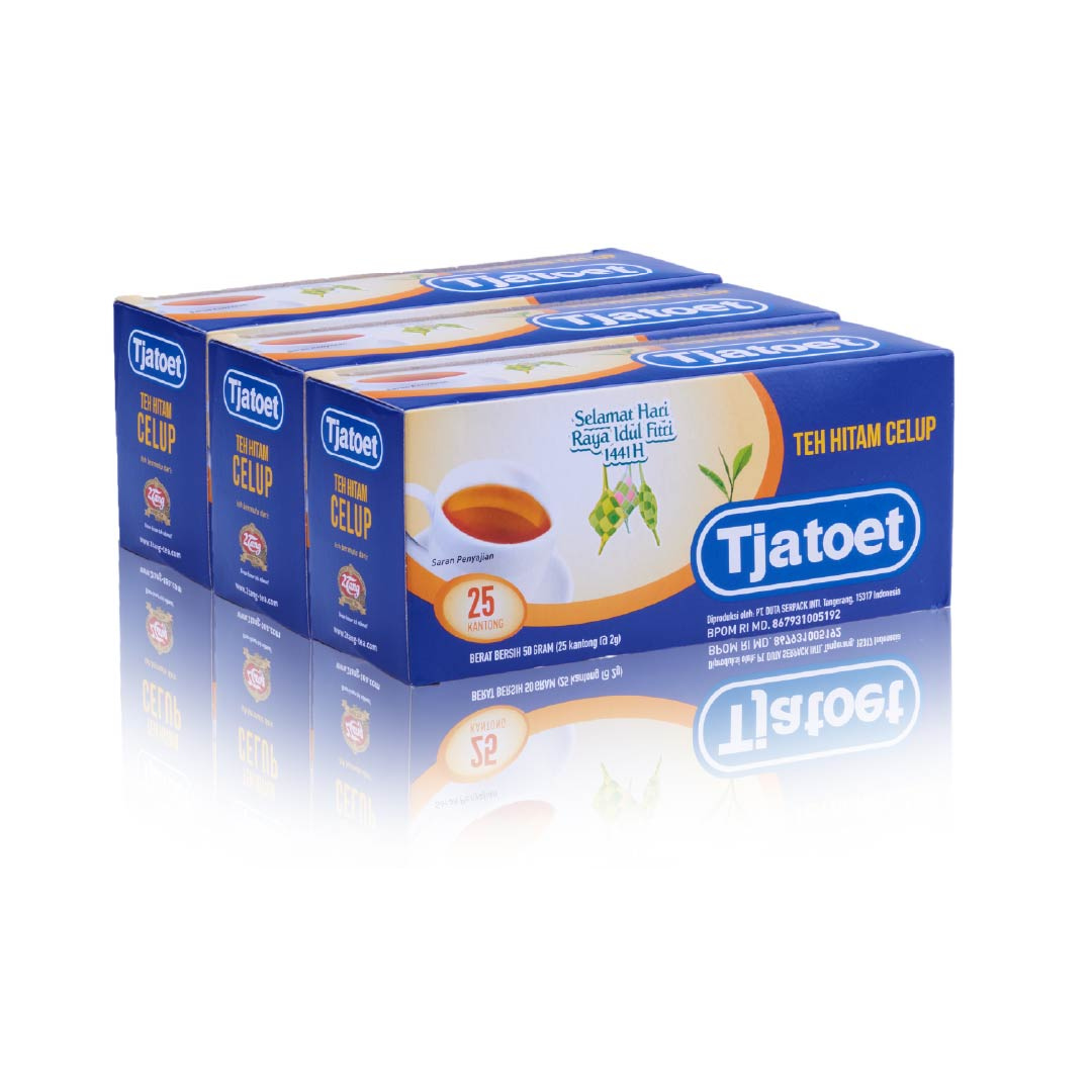 Tjatoet Black Tea [3 box @25 kantong/ 2gr] - 1