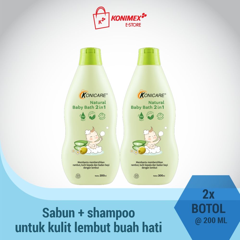 Konicare Natural Baby Bath 2 in 1 200ml Bonus - 1