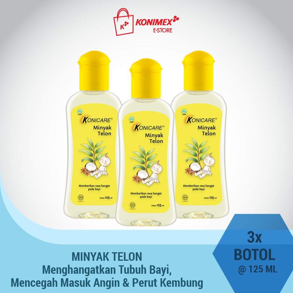 Konicare Minyak Telon 125 ml Paket 3 botol - 1