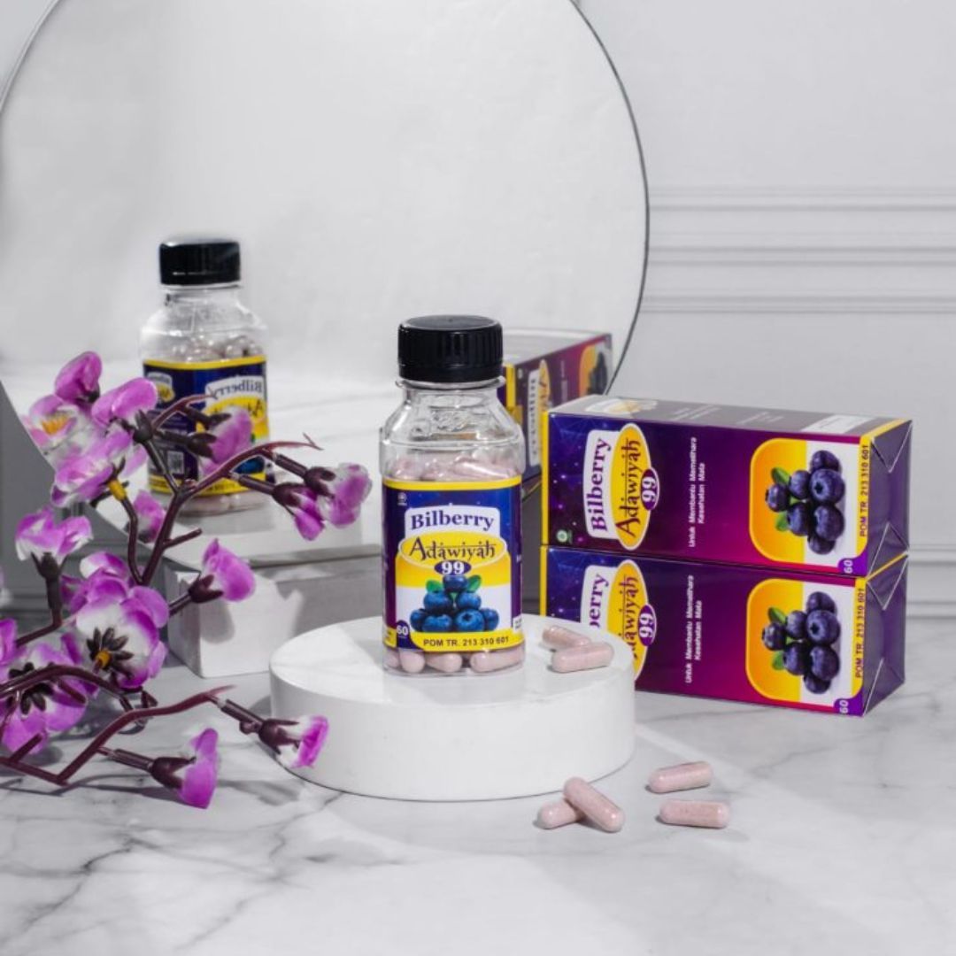 Bilberry Adawiyah 99 Herbal Alami Untuk Mata Minus Katarak Suplemen Kesehatan Mata - 5