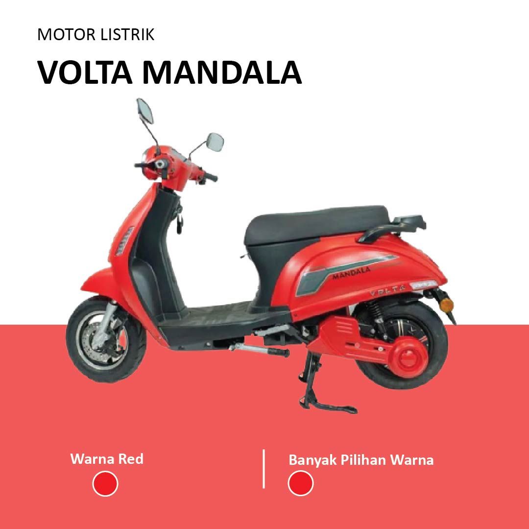 Sepeda Motor Listrik Volta Mandala 402 Vspa Lithium Battery On The Road - 1