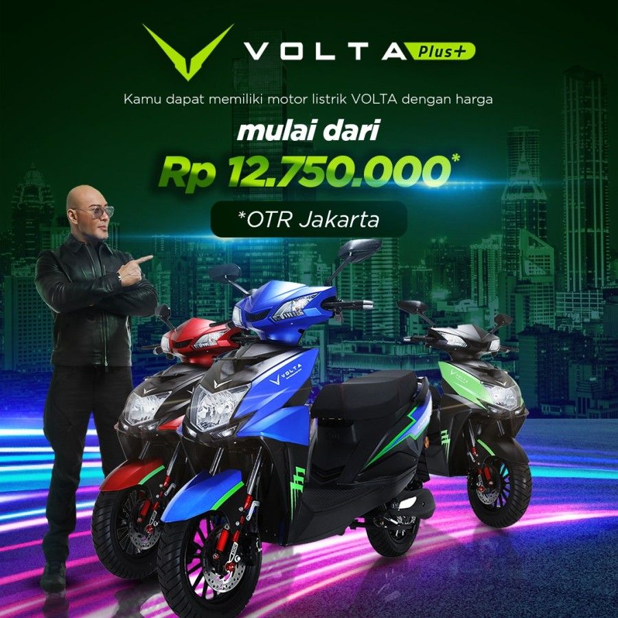 Sepeda Motor Listrik Volta Plus Ban Tubeless Electric Bike E-Bike - 3