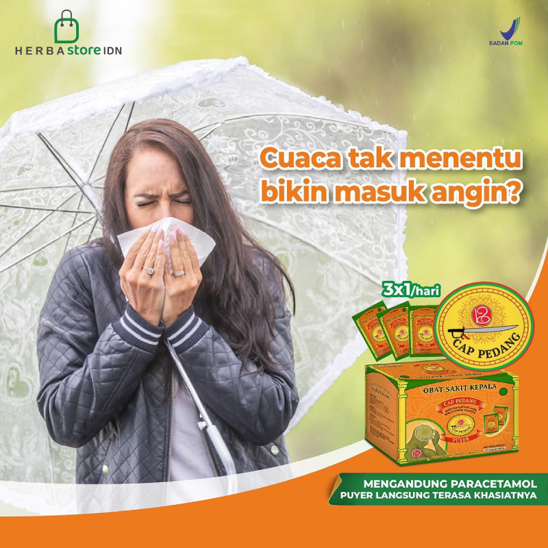 CAP PEDANG - Obat Sakit Kepala isi 10 pcs/sachet - 3