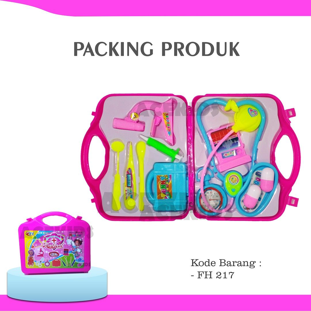 Acekids Mainan Anak Dokter Dokteran Koper Dokter Set Murah Original - FH217 - 2