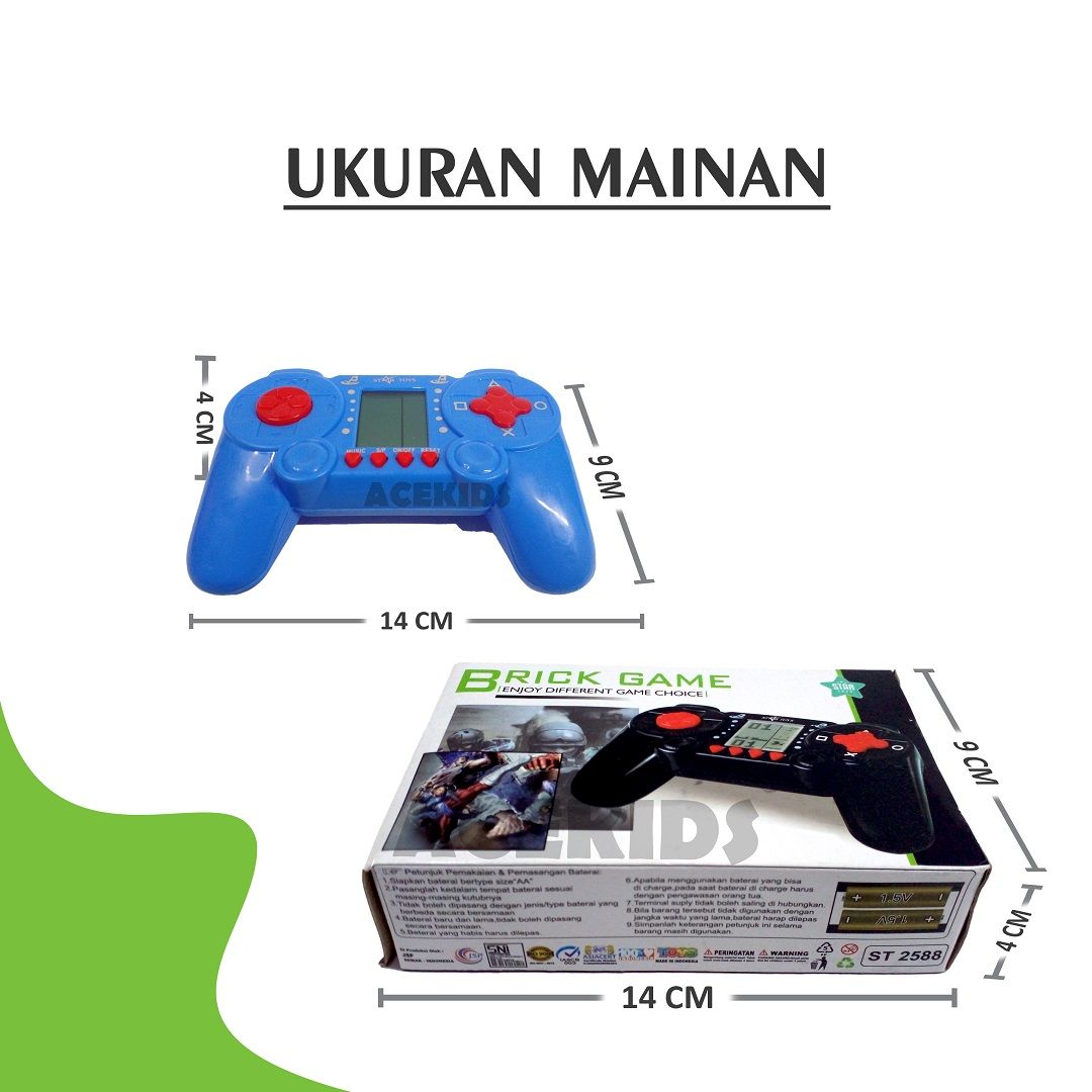Acekids Mainan Anak Brick Game Gembot Jadul Murah Original - ST2588 - 5