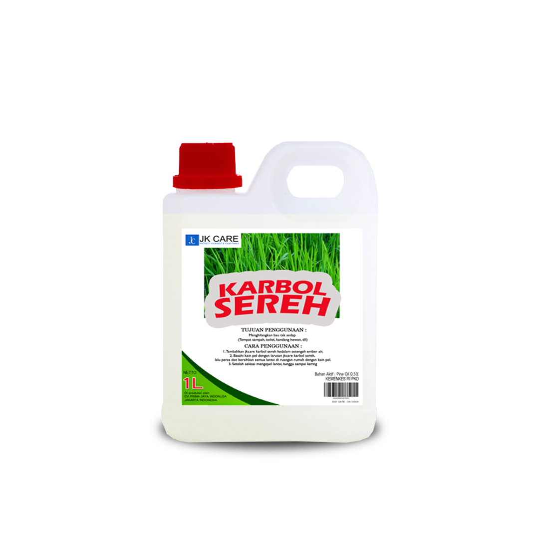 JKCARE Karbol Sereh Pembersih Lantai Antibacterial Wangi 1Liter - 1