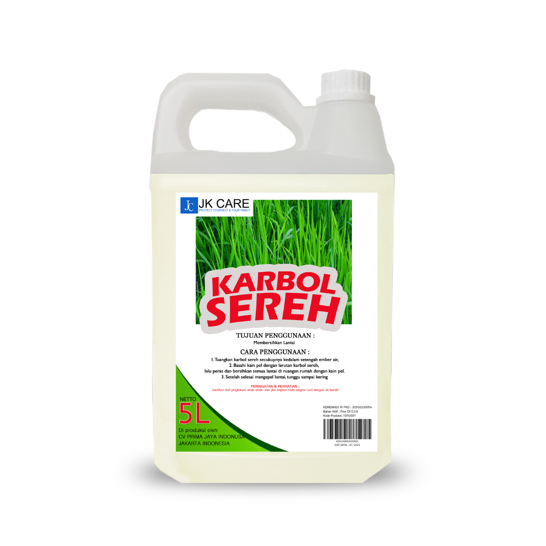 JKCARE Karbol Sereh Pembersih Lantai Antibacterial Wangi 5 Liter - 2