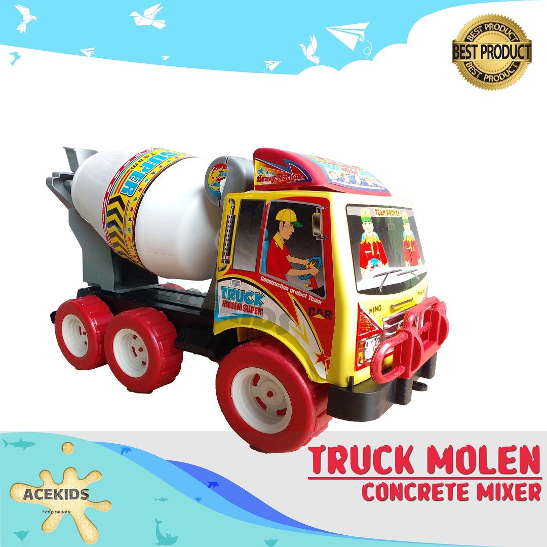 Acekids Mainan Anak Truk Super Molen Warna Keren Murah Original - ST311C - 1
