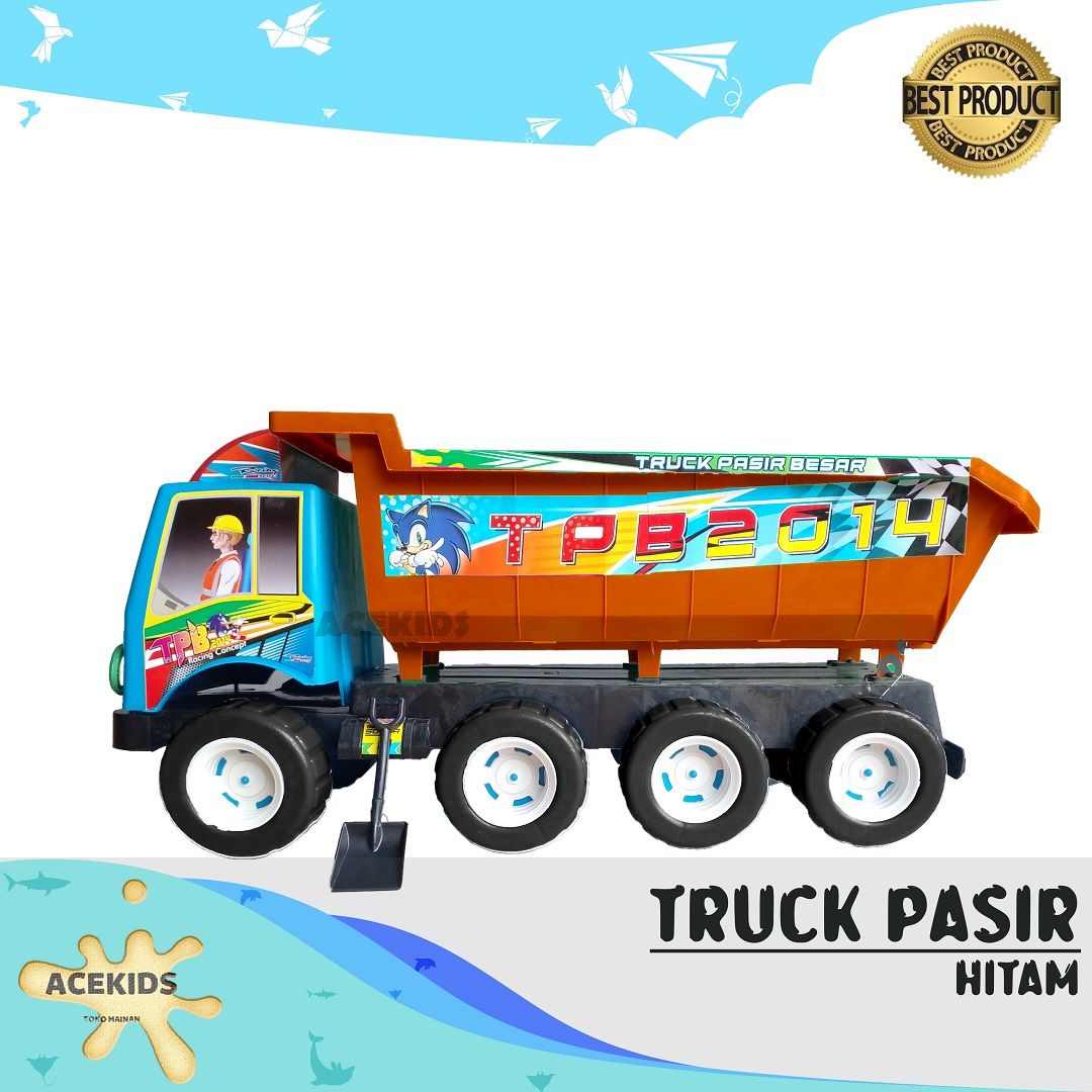 Acekids Mainan Mobil Truk Hitam Jumbo Murah Original - /TPB2014H - 1