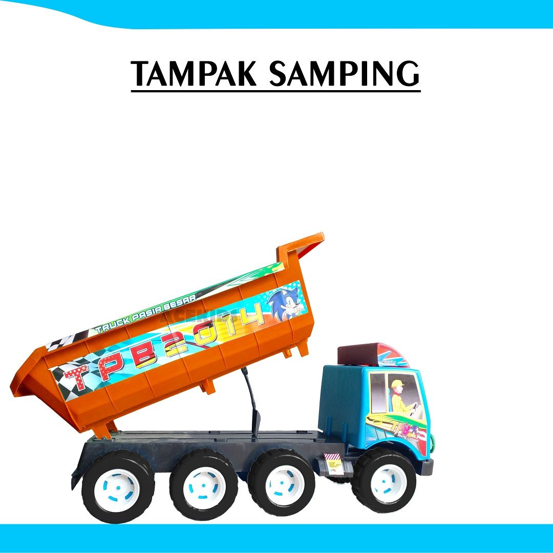 Acekids Mainan Mobil Truk Hitam Jumbo Murah Original - /TPB2014H - 2