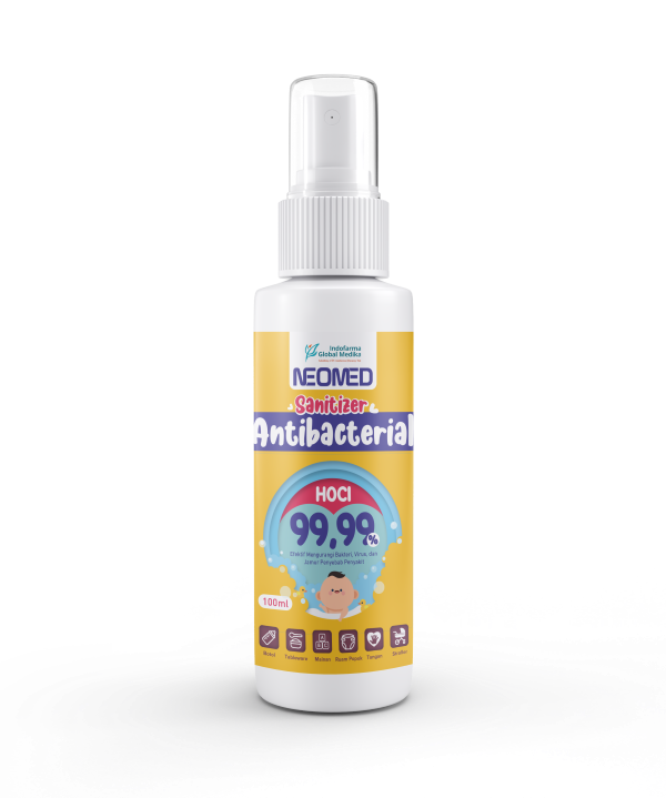 Neomed Hand Sanitizer Antibacterial HOCl Spray Cair 100 ml / Antiseptik - 1