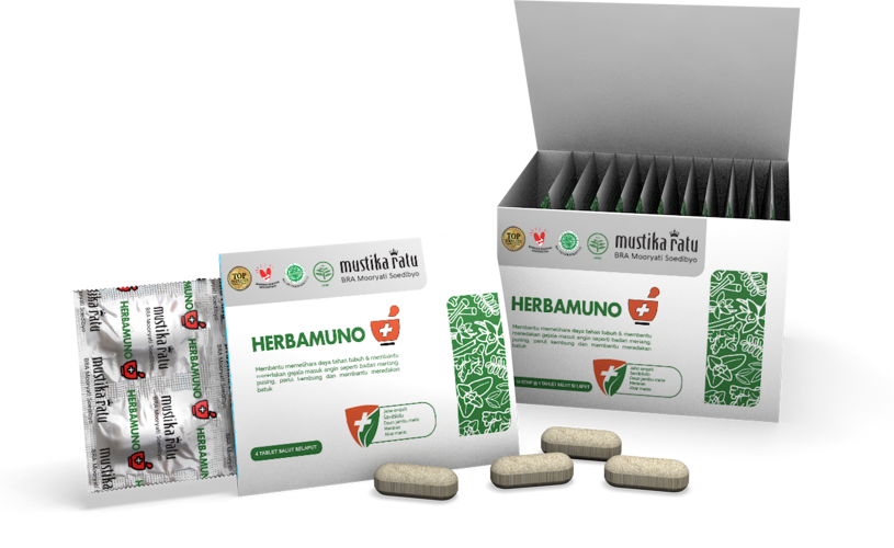Mustika Ratu Herbamuno Plus DUS @ 4 Tablet Per Strip / Imunomodulator / Peningkat Imun - 1