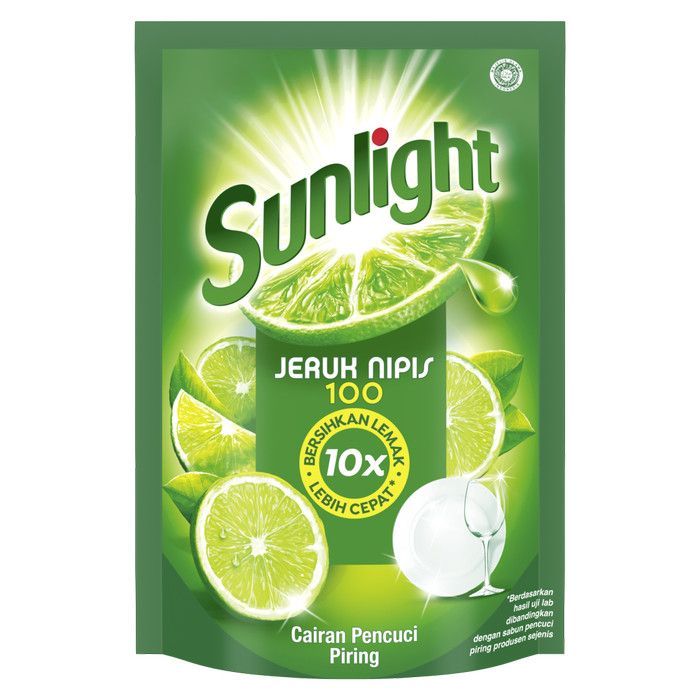 Sunlight Sabun Cuci Piring Jeruk Nipis Refill 755Ml isi 3 - 2