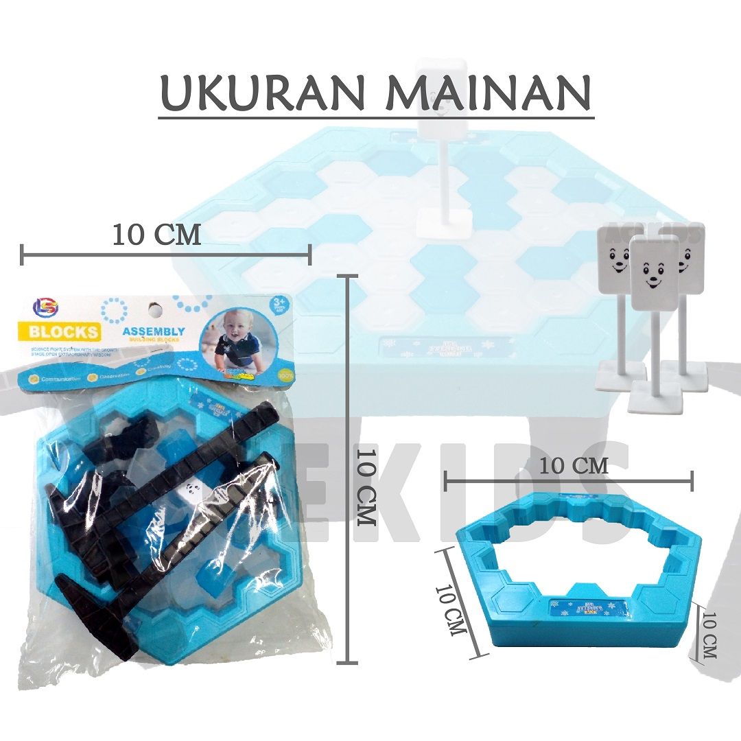 Acekids Mainan Anak Bloks Ice Breaking Pinguin Pukul Seru Murah Original - LZ7 - 2