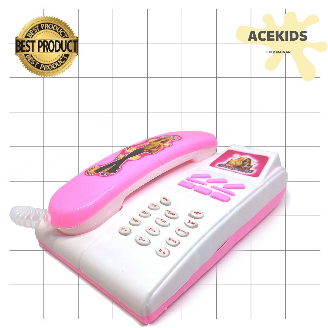 Mainan Anak Telephone Barbie Mainan Edukatif Murah Original - DT688 - 1
