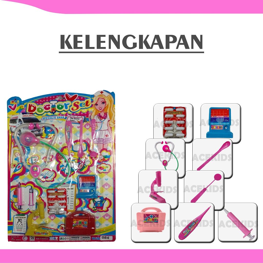 Acekids Mainan Edukatif Anak Perlengkapan Dokter Set K/126 PC - WJS084 - 3