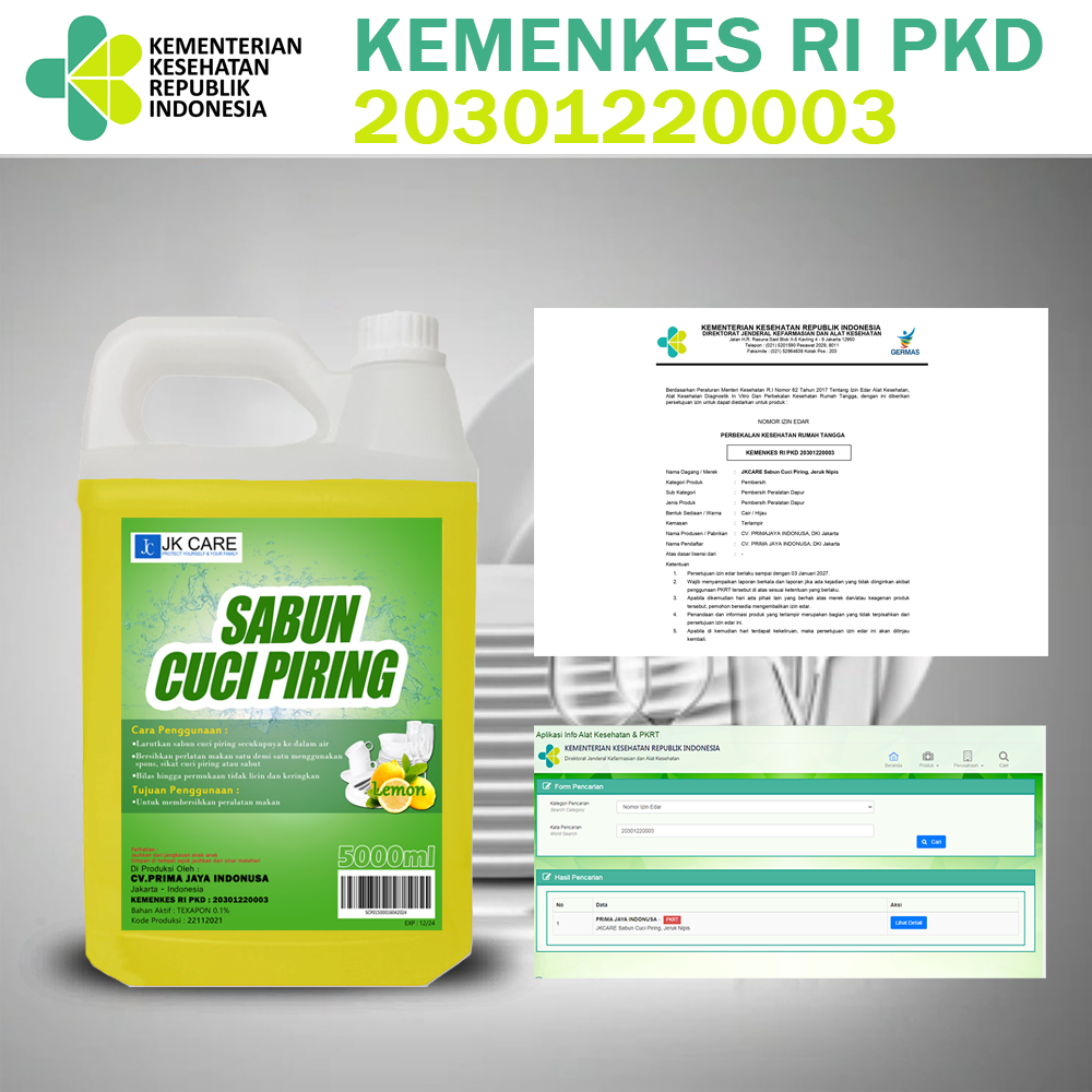 JK CARE Sabun Cuci Piring Murah Kualitas Premium 1 Liter - 2