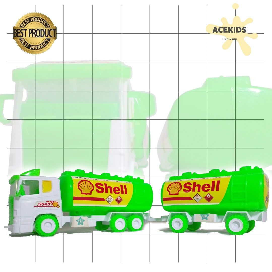 Mainan Truk Gandeng Tangki Pertamina Scania Murah Original - ST2020 - 1