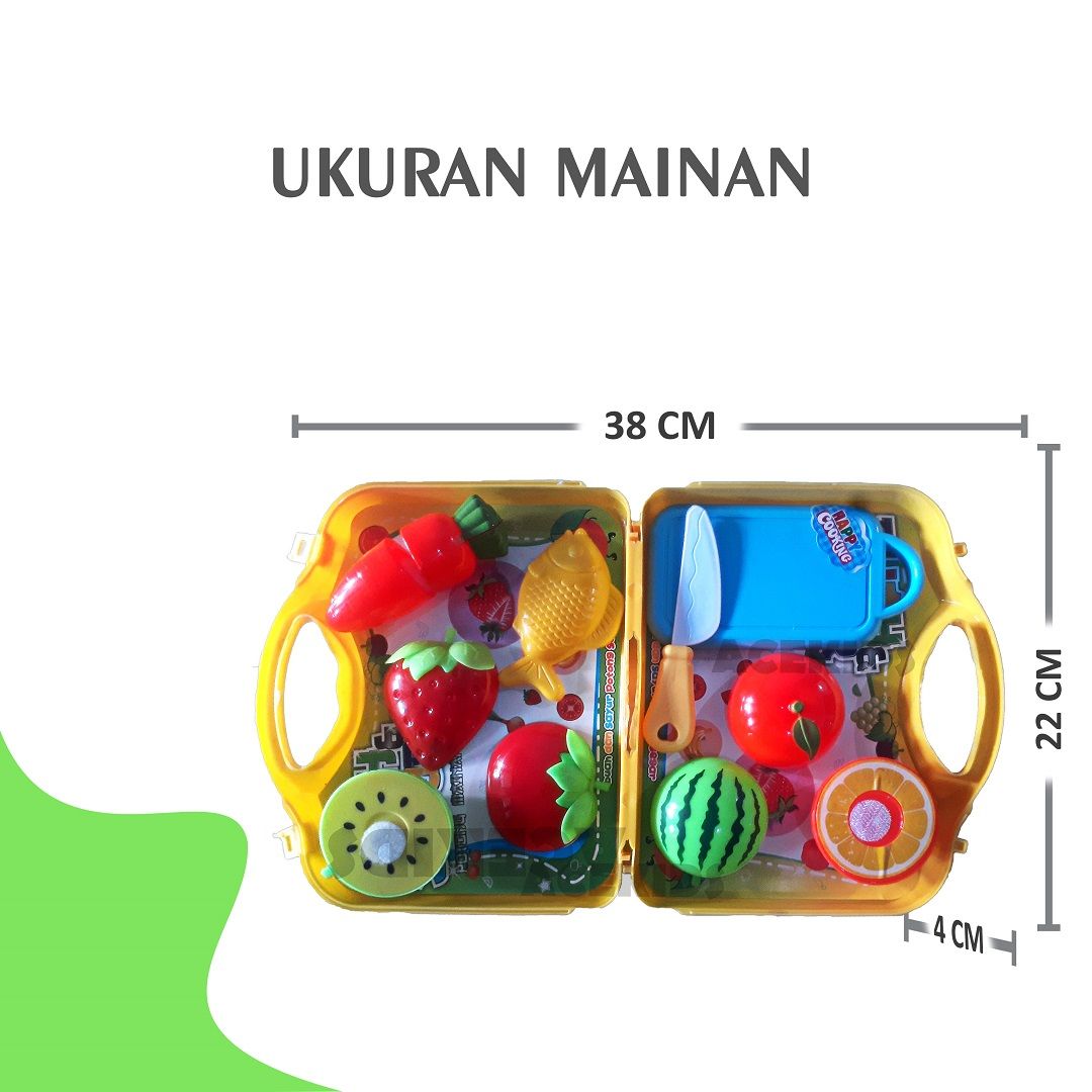 Acekids Mainan Anak Koper Isi Buah dan Mika Murah Original - MS19 - 2