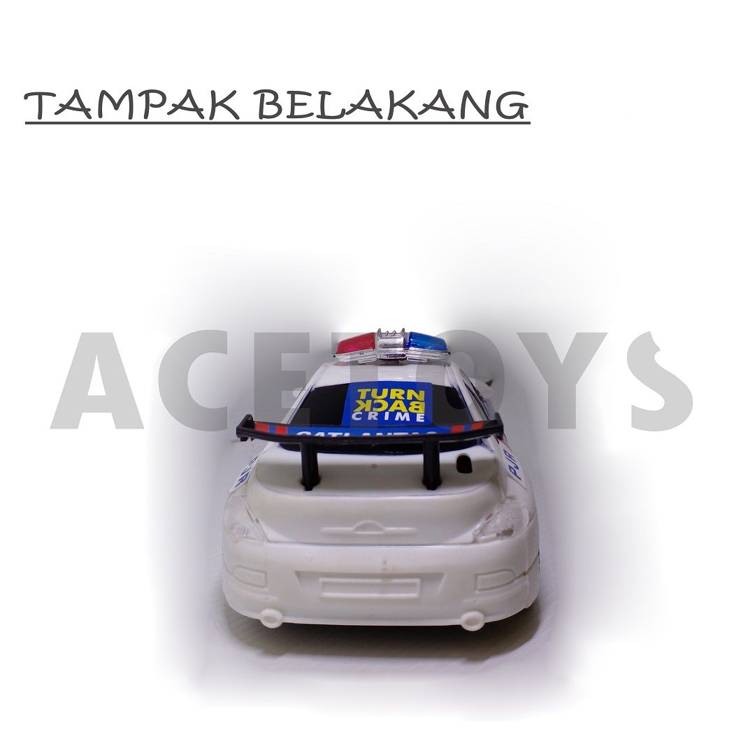 Mainan Anak Laki Mobil Polisi Sirine Murah Original - HKR66-21026 - 3