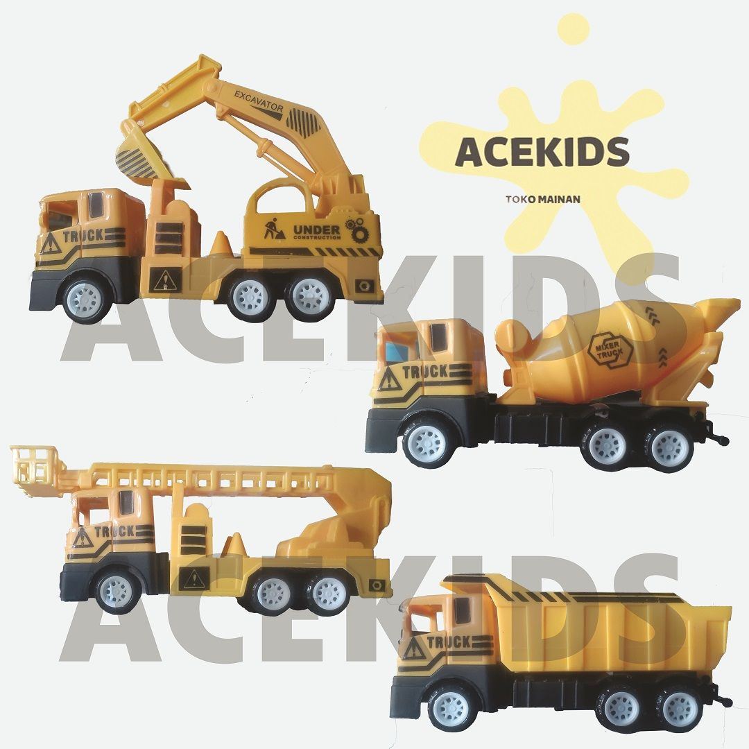 Mainan Anak Mobil Truk Kontruksi 1 Set Murah Original - MT08 - 3