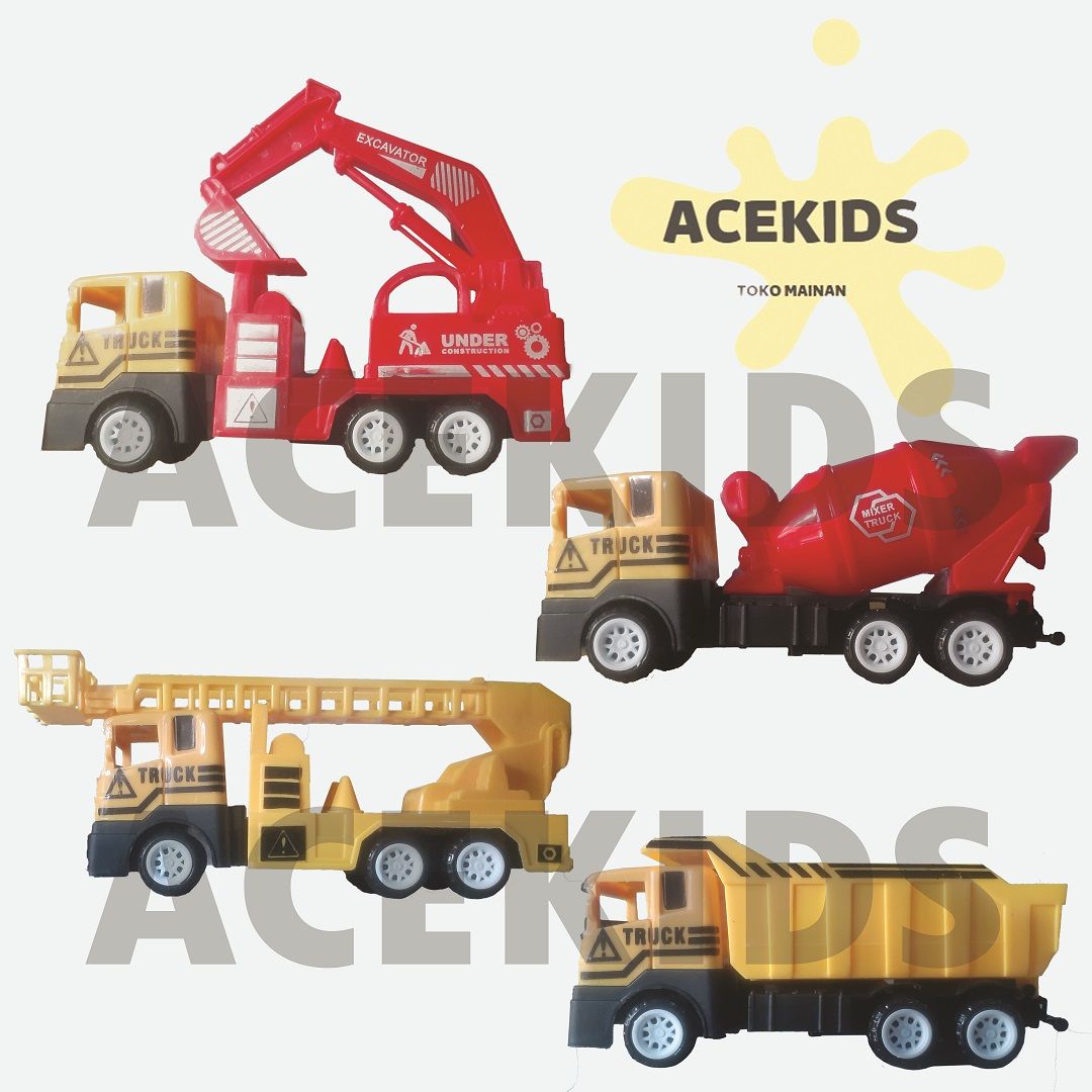 Mainan Anak Mobil Truck Kontruksi 1 Set Murah Original - MT06 - 2