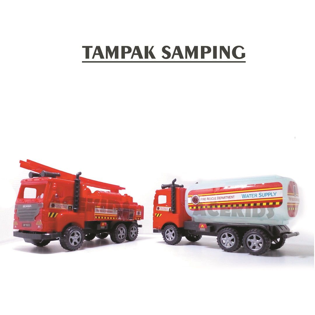 Acekids Mainan Anak Mobil Truk Mania Pemadam Kebakaran Murah Original - BP9033 - 5