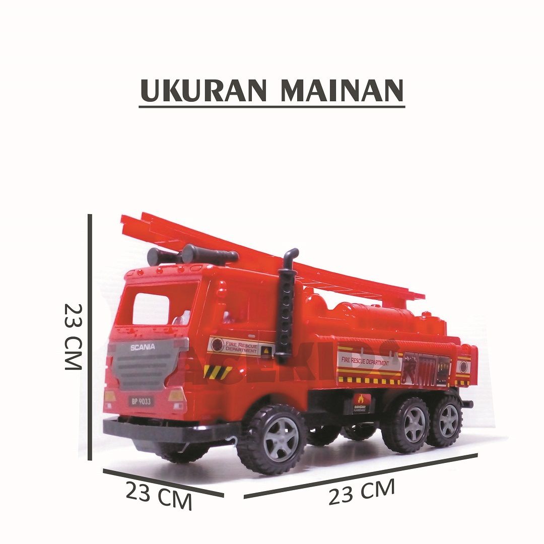 Acekids Mainan Anak Mobil Truk Mania Pemadam Kebakaran Murah Original - BP9033 - 2