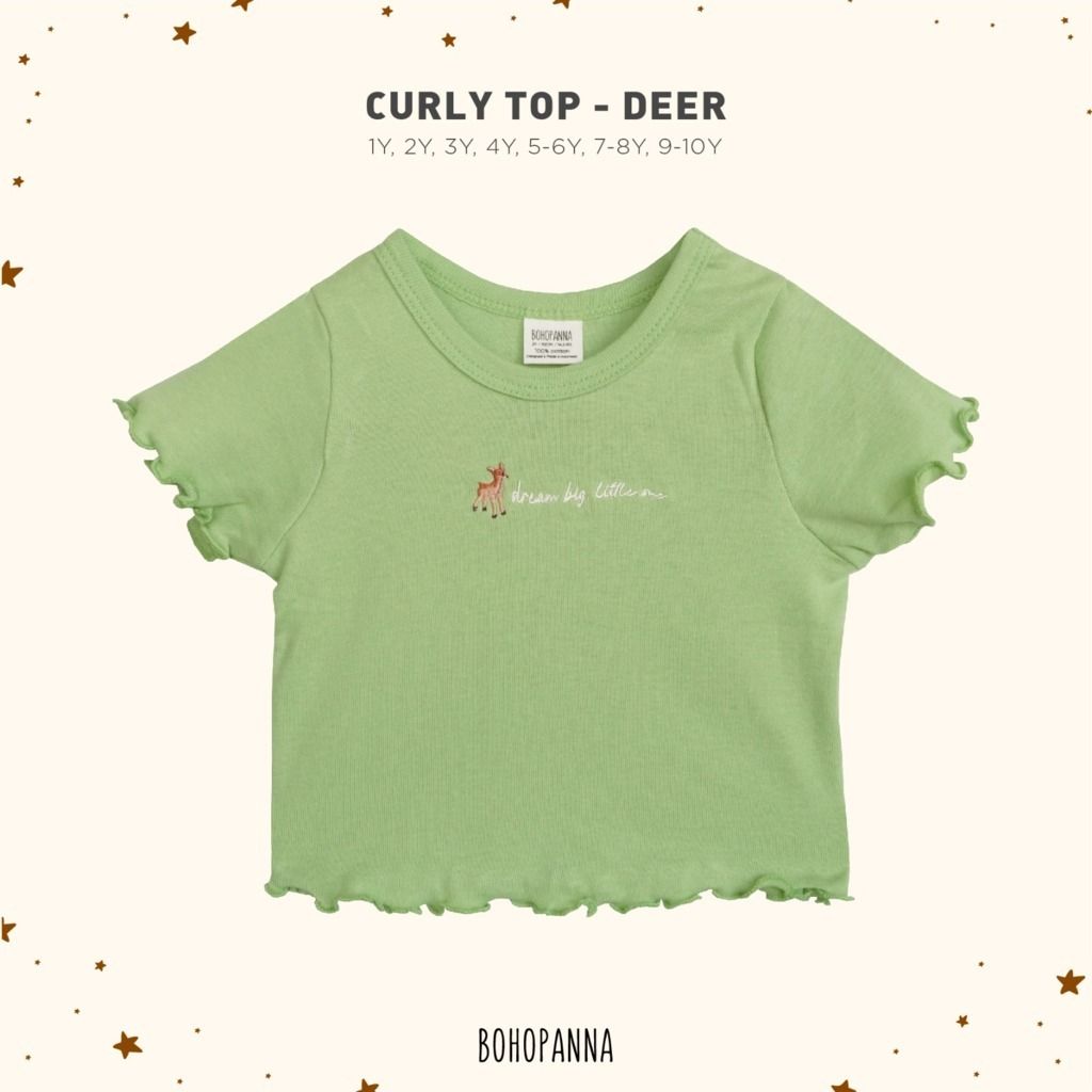 BOHOPANNA - CURLY TOP DEER 9-10Y - Atasan Anak Perempuan - 1