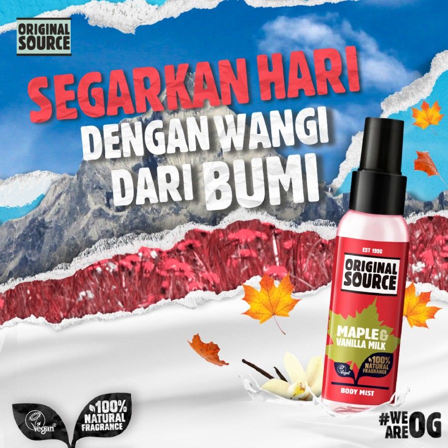 FREE Paper Seed - Original Source Body Mist Maple Vanilla 100ml X2 - 2