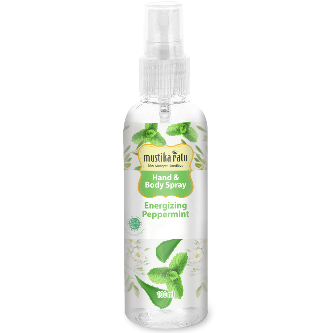 Mustika Ratu Hand & Body Spray Antiseptic Energizing Perppemint 100 ML - 1