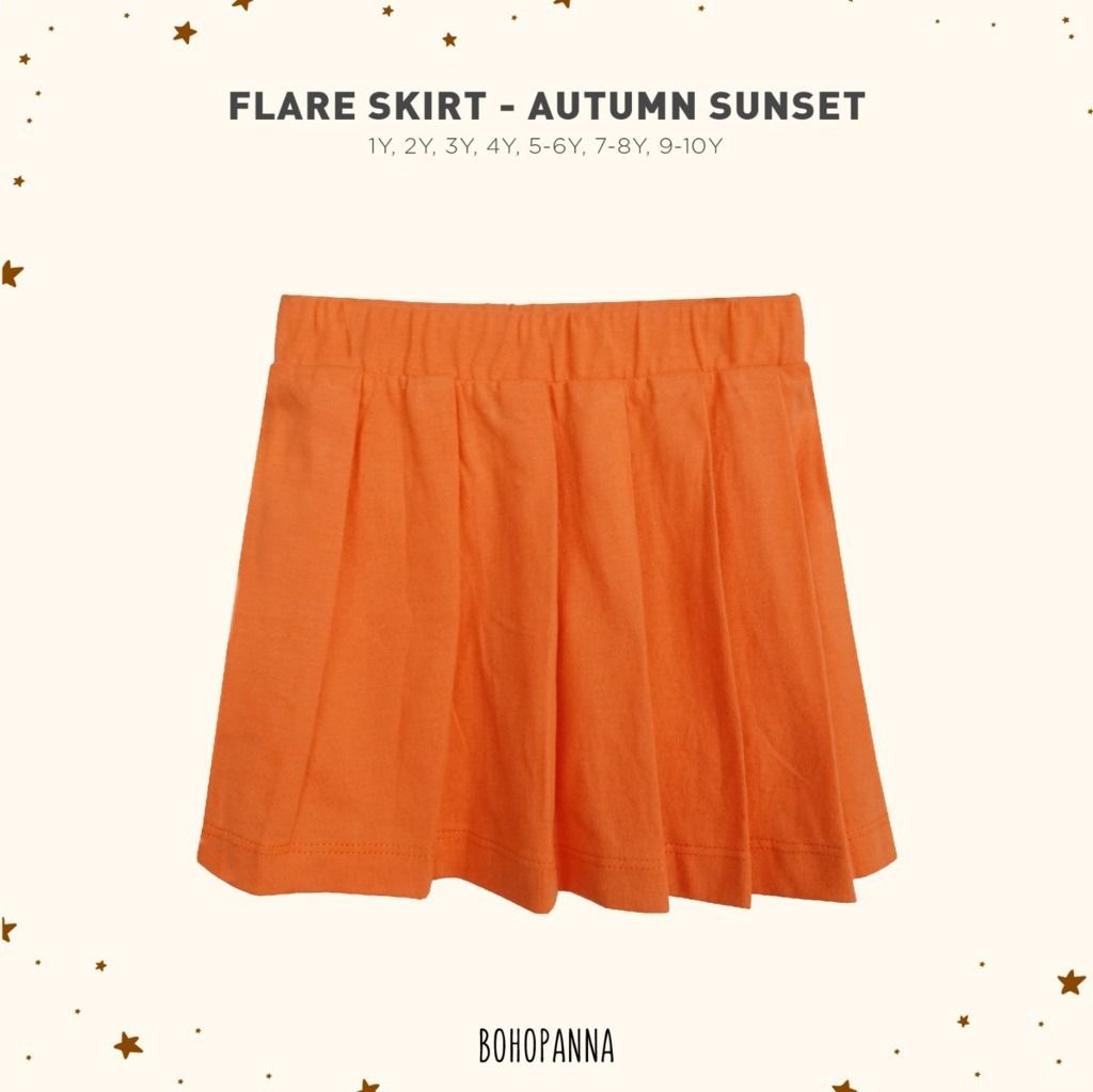 BOHOPANNA - FLARE SKIRT AUTUMN SUNSET 4Y - Rok Anak - 1