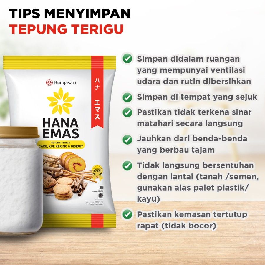 HANA EMAS Tepung Terigu 1 kg - 5