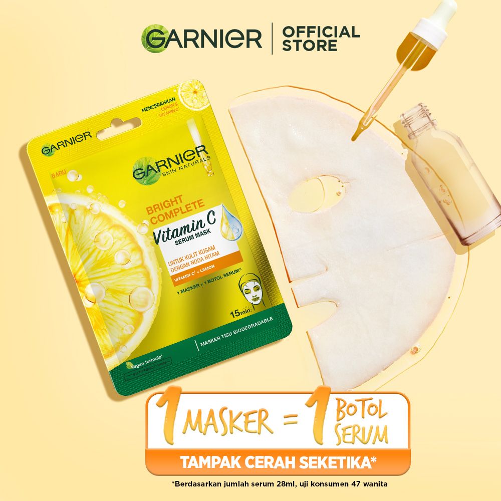 Garnier Serum Mask Bright Complete 5 Free 5 - 5