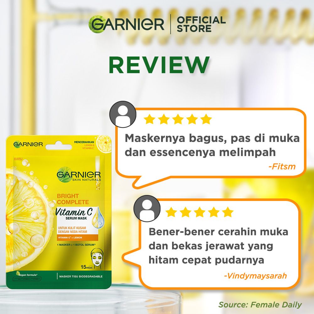 Garnier Serum Mask Bright Complete 5 Free 5 - 2