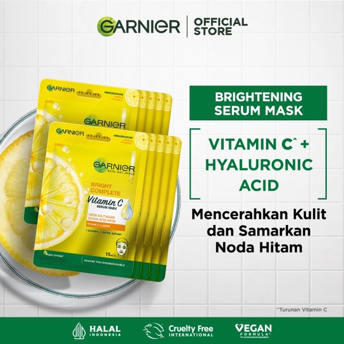 Garnier Serum Mask Bright Complete 5 Free 5 - 1