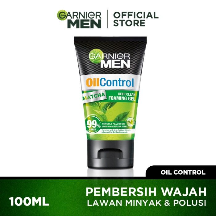 Garnier Men Turbolight Oil Control Matcha Gel 100ml Pack of 3 - 2