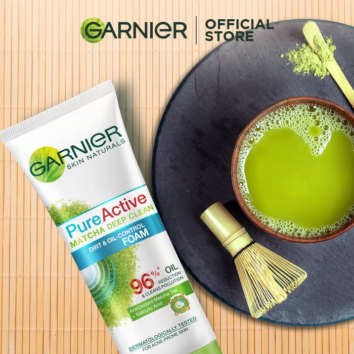 Garnier Pure Active Matcha Foam 100ml Twinpack - 5