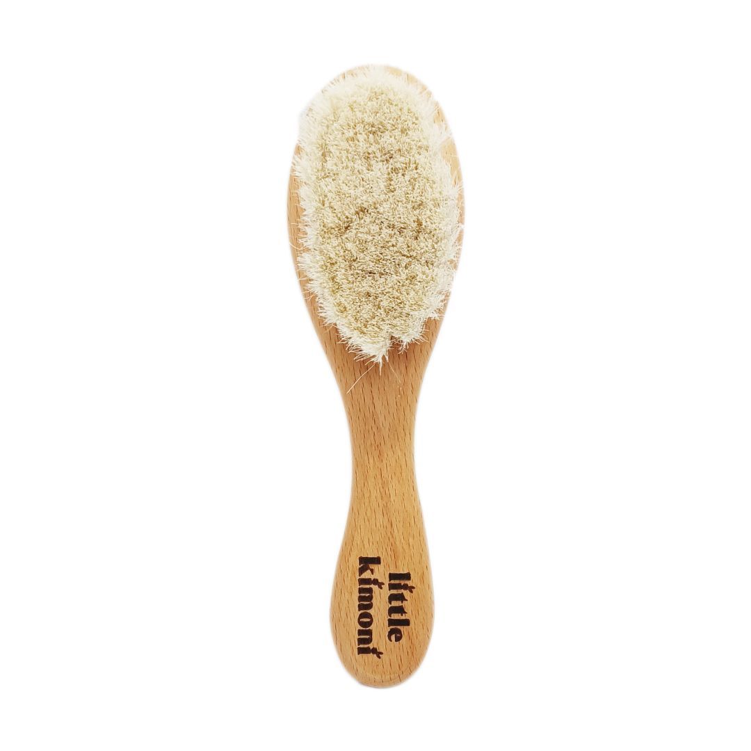 Sisir Kayu Sikat Rambut Bayi Premium Soft Bristle Little Kimoni - 1