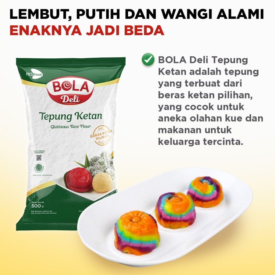 BOLA Deli Tepung Ketan 500 gr - 2
