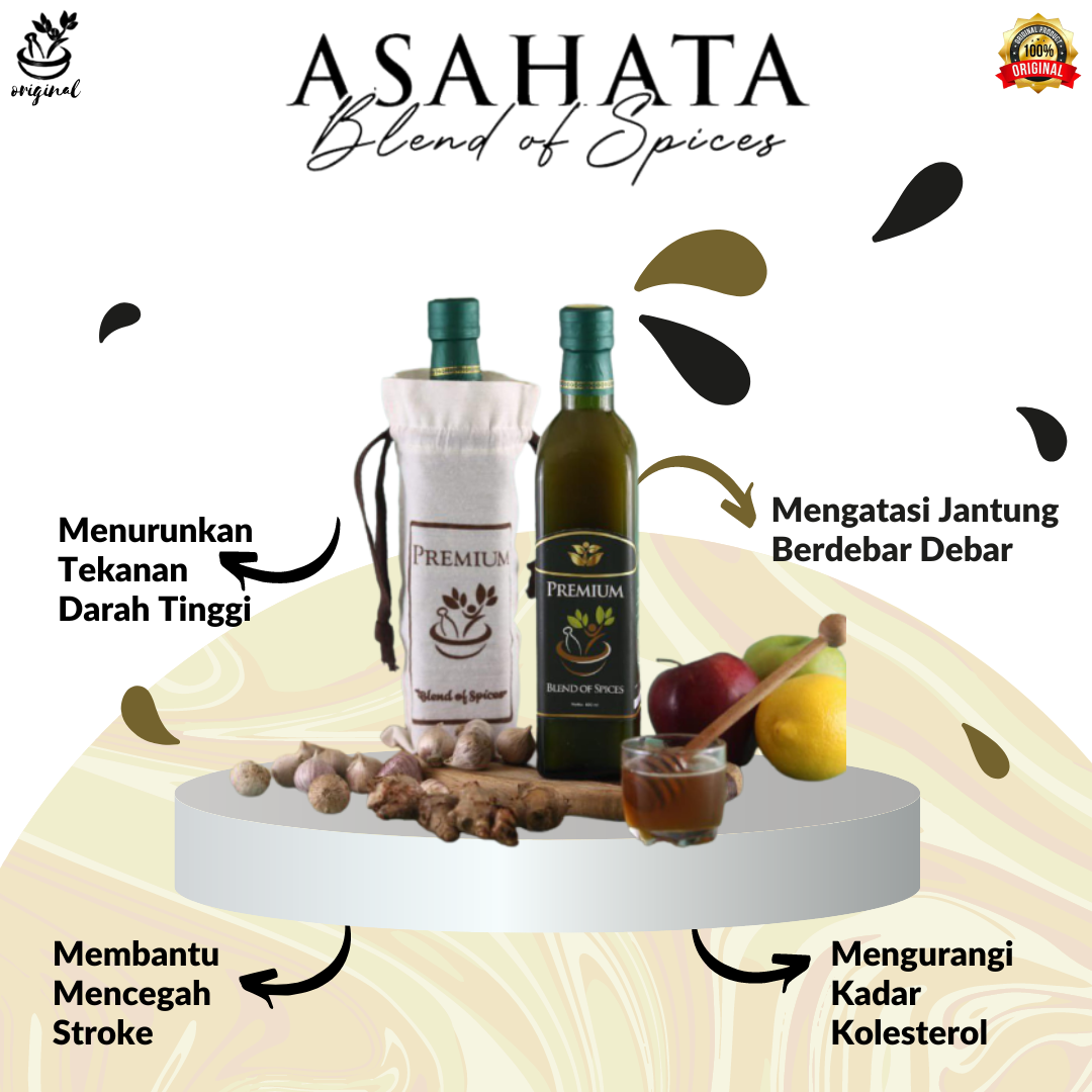 Minuman Obat Pengencer Darah Kental Penyakit Jantung Jus Asahata Herbal - 1