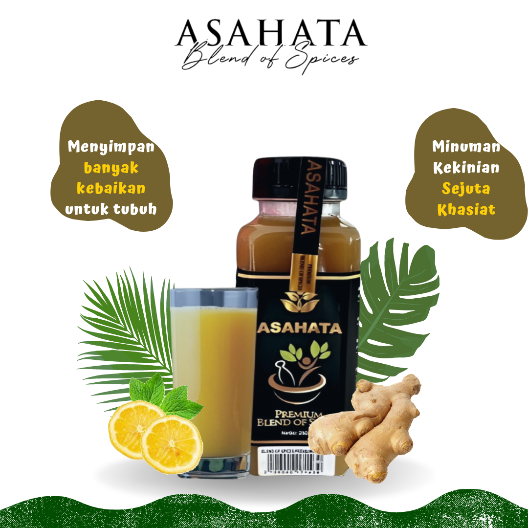 Minuman Jamu Bugar Asahata Premium Solusi Penyumbatan Pembuluh Darah kental Alami - 1
