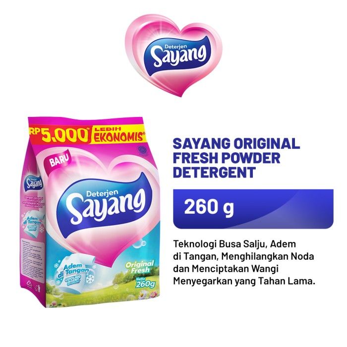 Sayang Original Fresh Powder Detergent 260 GR - 1