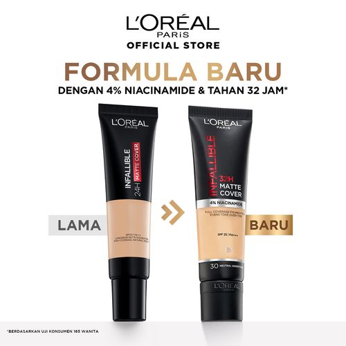 L'Oreal Paris Infallible 32H Matte Cover Foundation - 110 Rose Vanilla - 4