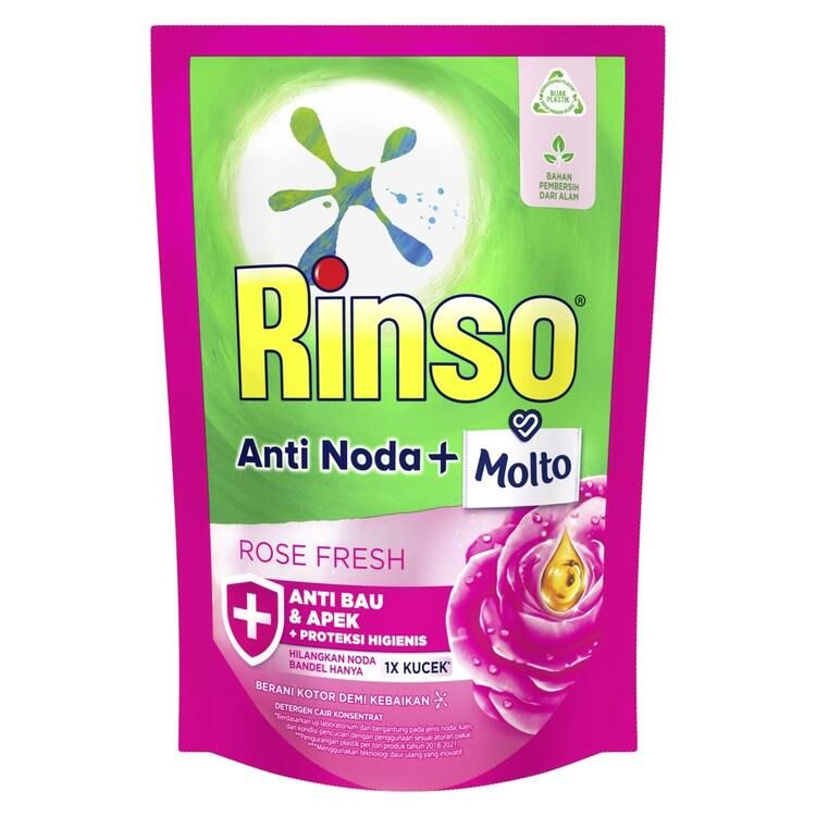 Rinso Cair Pink 750Ml Free Molto Trika 400ML - 2